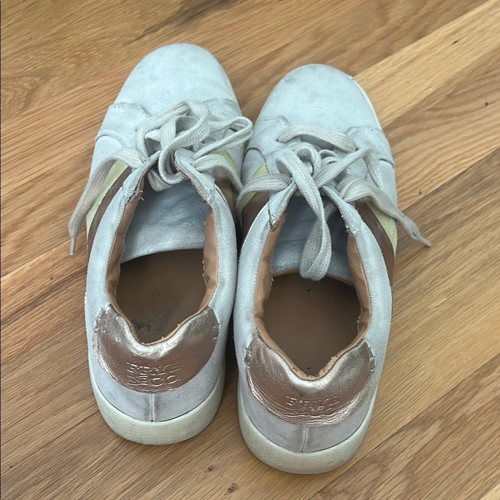Frye Metallic Gold and Gray Sneakers